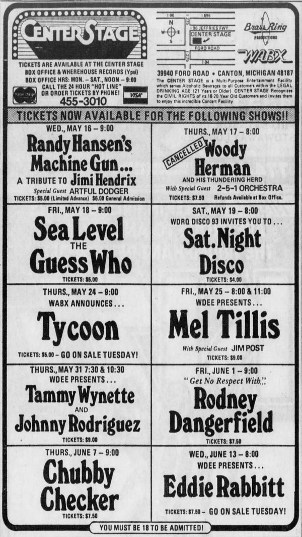 Center Stage - May 13 1979 Article (newer photo)